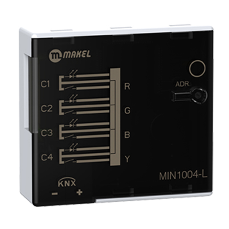 4 fach KNX Binäreingang mit 4 LED Ausgängen 4 fach KNX Binäreingang mit 4 LED Ausgängen
