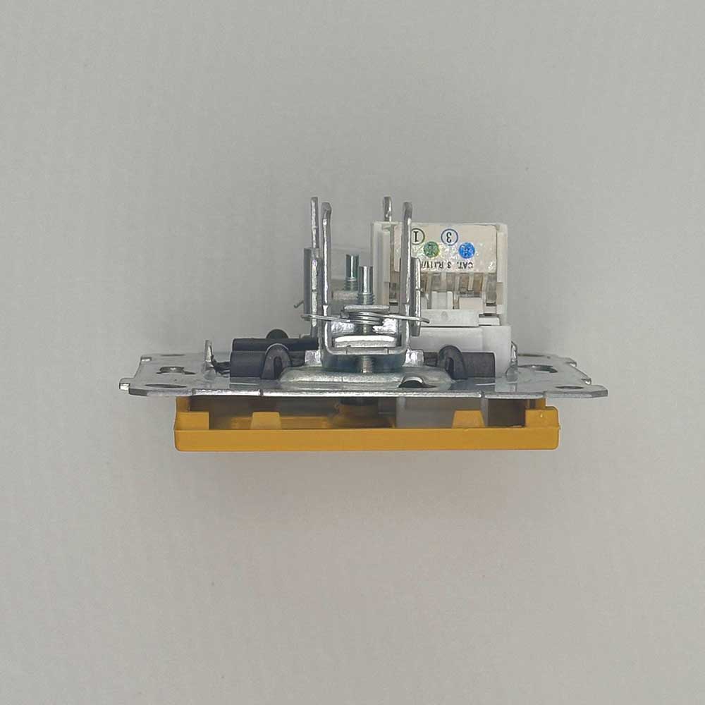 1 fach Telefondose Eiche Holz Optik- CANDELA Schalterserie