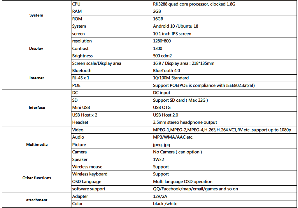 10.1 Zoll Android Tablet 10.1 Zoll Android Tablet