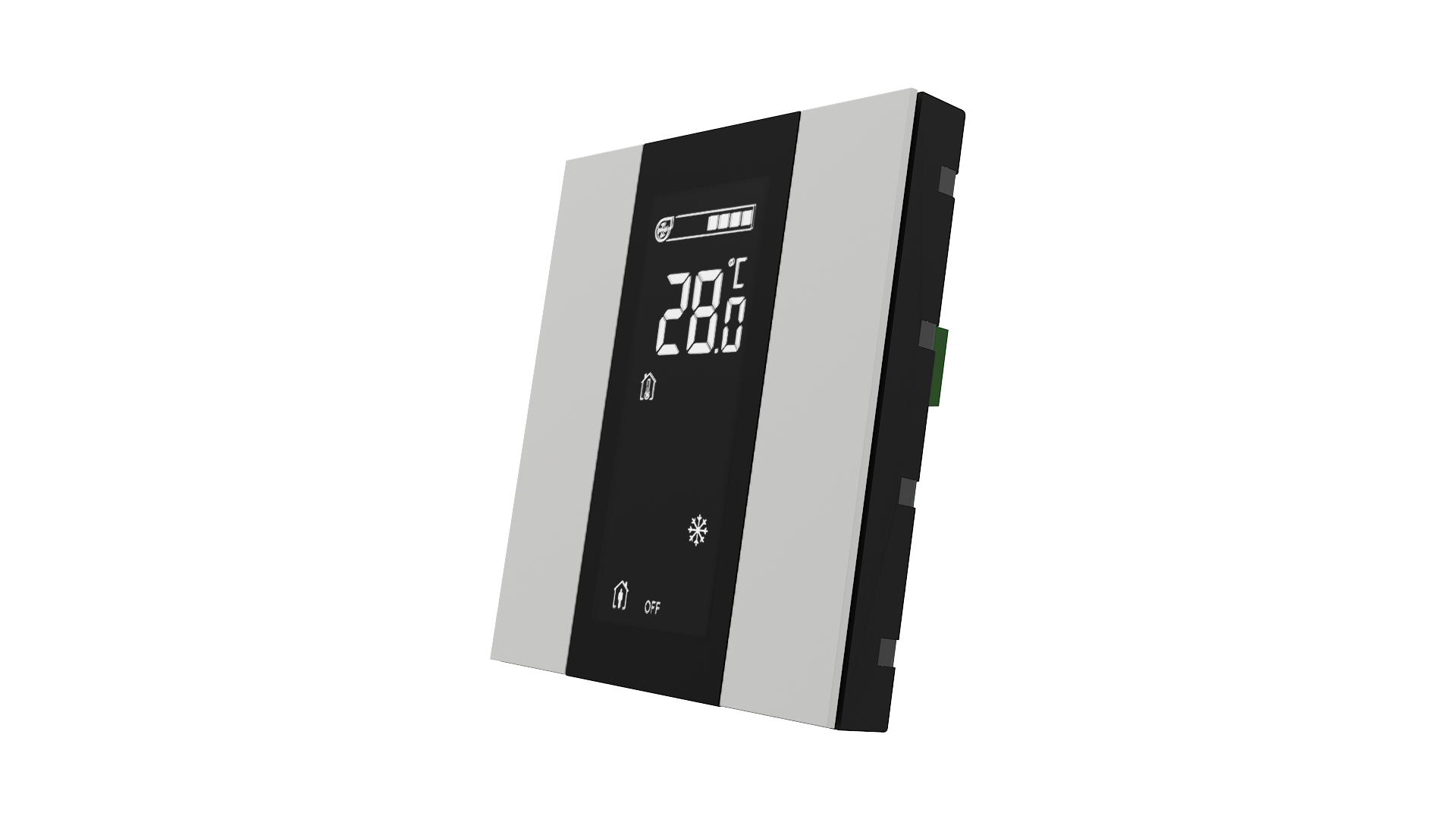 KNX Raumtemperatursensor iSwitch+ Weiß matt 2 Tasten KNX Raumtemperatursensor iSwitch+ Weiß matt 2 Tasten