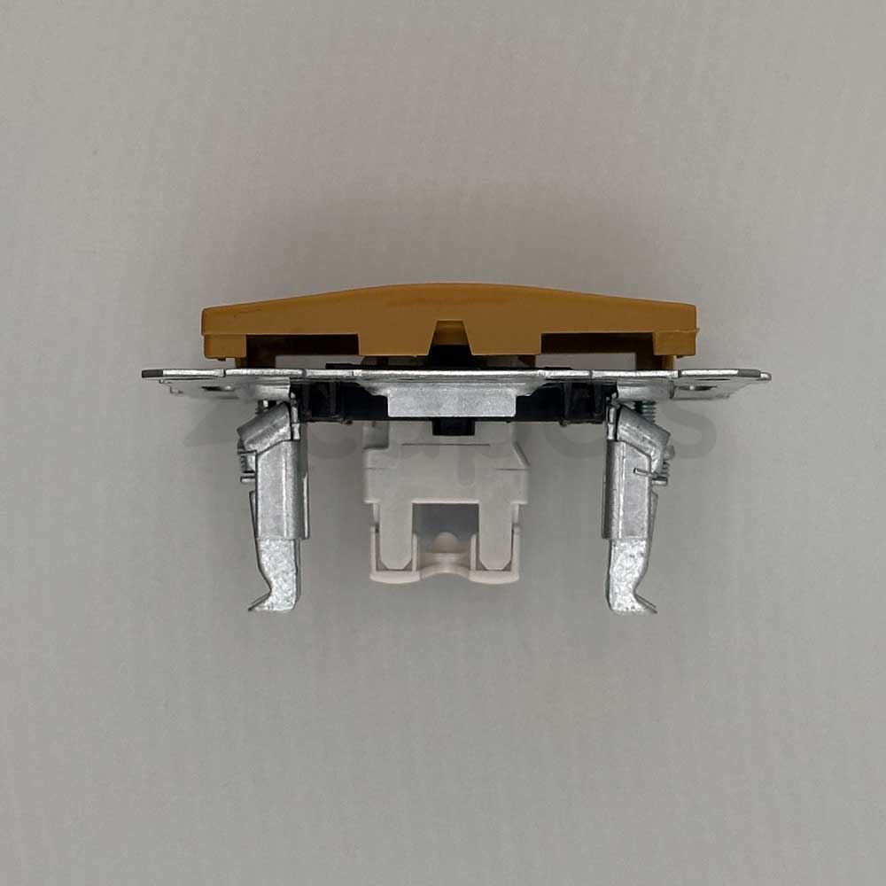 1 fach Netzwerk CAT6 Eiche Holz Optik - CANDELA Schalterserie
