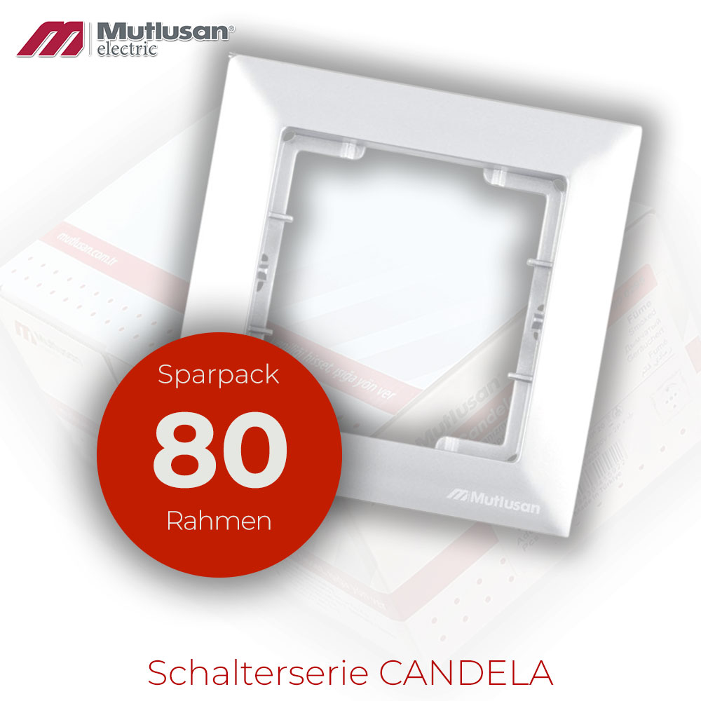 Sparset 80x 1fach Rahmen weiß CANDELA Standard Sparset 80x 1fach Rahmen weiß CANDELA Standard