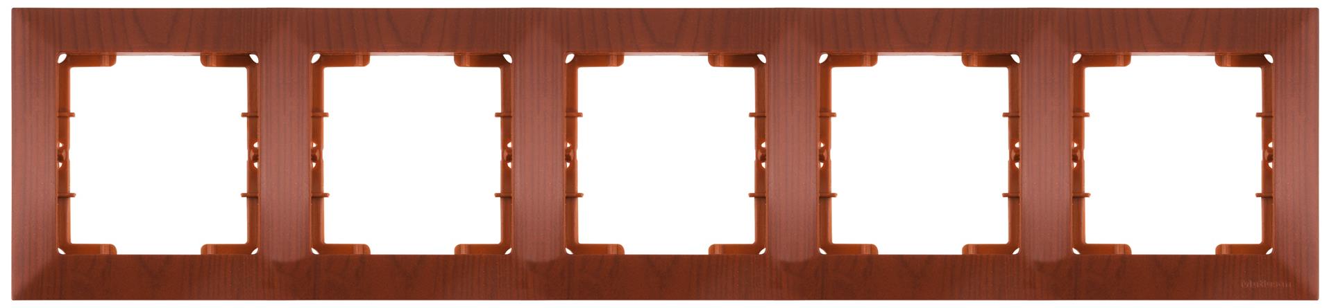 5 fach Rahmen horizontal Kirsche (CANDELA Holz Optik) 5 fach Rahmen horizontal Kirsche (CANDELA Holz Optik)