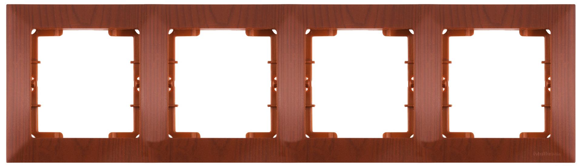 4 fach Rahmen horizontal Kirsche (CANDELA Holz Optik) 4 fach Rahmen horizontal Kirsche (CANDELA Holz Optik)