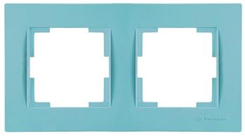 2 fach Rahmen horizontal Blau (RITA Pastell Farben) 2 fach Rahmen horizontal Blau (RITA Pastell Farben)
