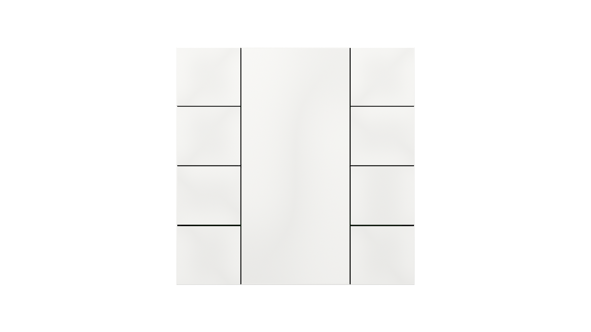 KNX Taster iSwitch+ weiß matt 8 Tasten