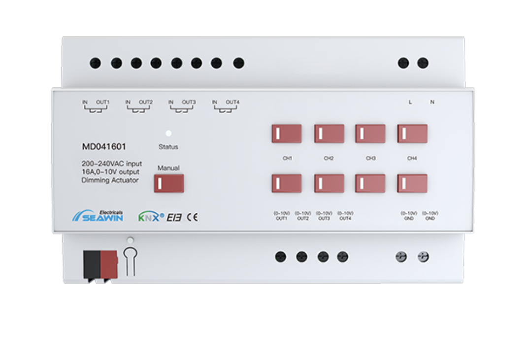 4 fach KNX Dimmaktor 0-10V 4 fach KNX Dimmaktor 0-10V
