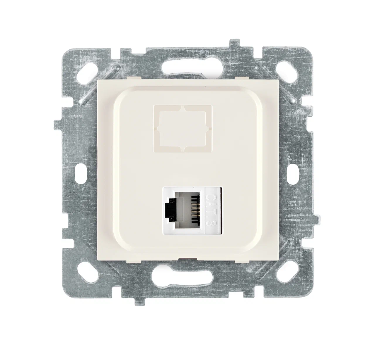 1-fach Netzwerkdose Cat 5 (RJ45) Creme · SELENE