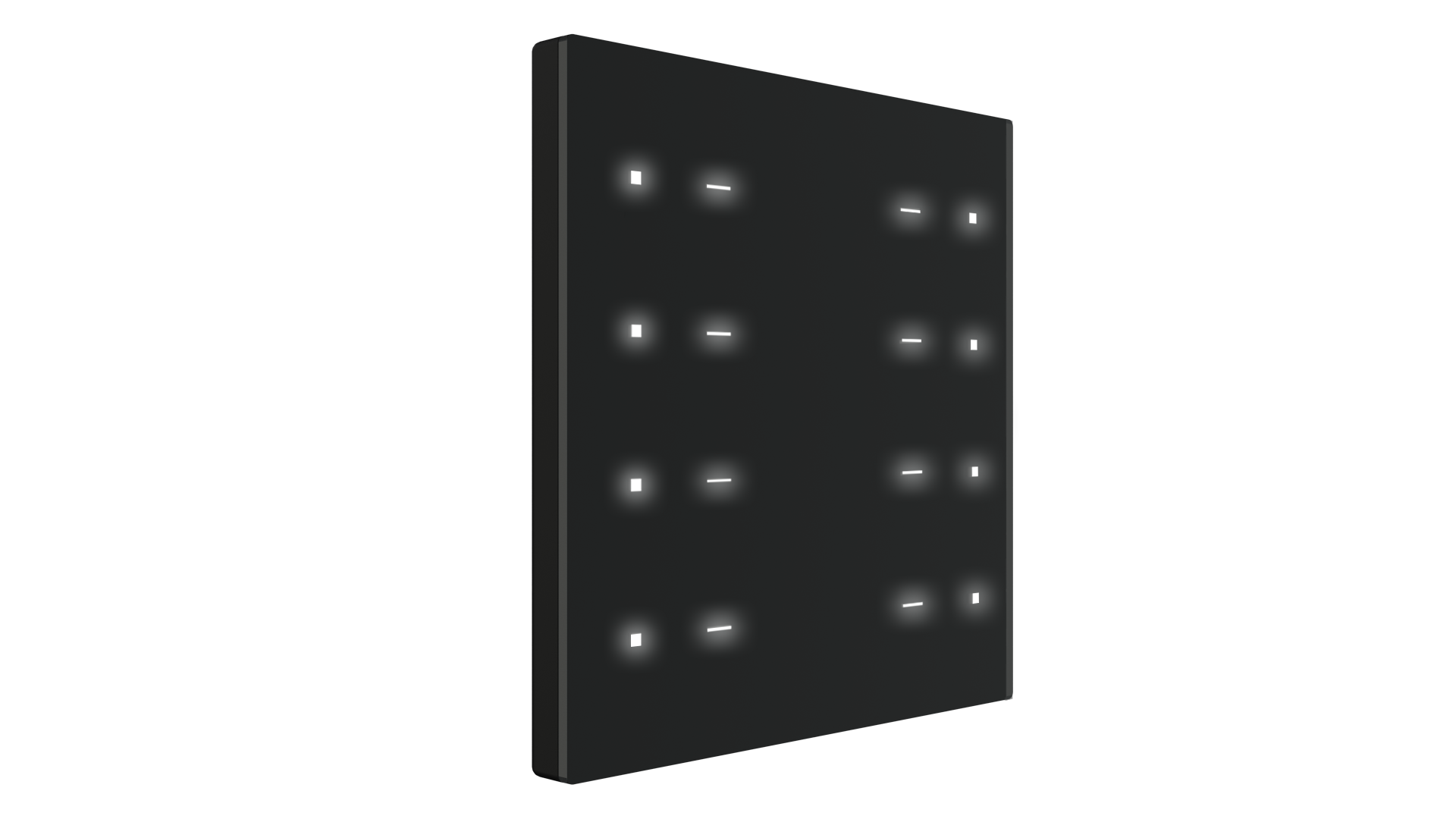 KNX Taster "Pure Touch" Schwarz 8