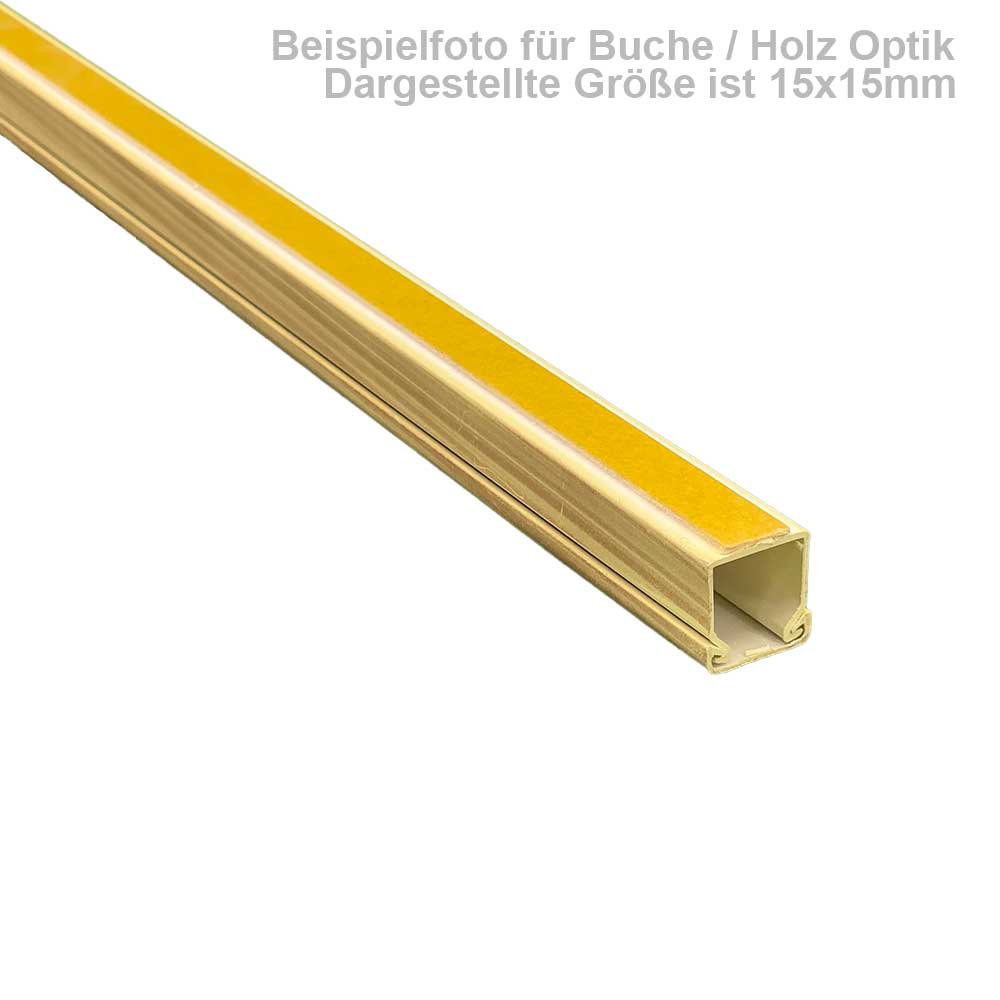 Kabelkanal 40x40 mm Mahagoni Holzoptik – 1 m – zum