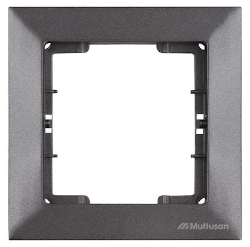 2-fach USB Ladesteckdose mit Rahmen Anthrazit - CANDELA Schalterserie