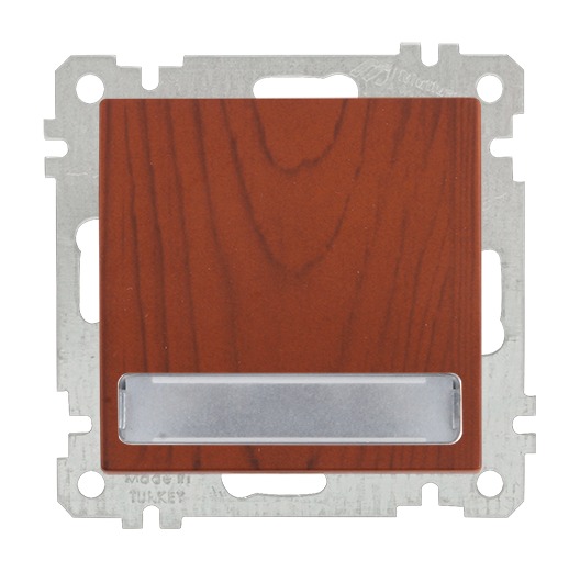 Schalter mit beleuchtetem Namensschild Kirsche (CANDELA Holz Optik) Schalter mit beleuchtetem Namensschild Kirsche (CANDELA Holz Optik)