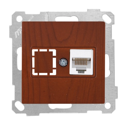 Netzwerk RJ45 CAT5e irsche (CANDELA Holz Optik)