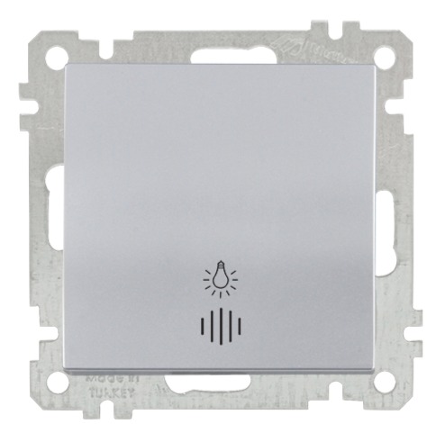 Kontrolllichttaster Silber (CANDELA Metall Optik) Kontrolllichttaster Silber (CANDELA Metall Optik)