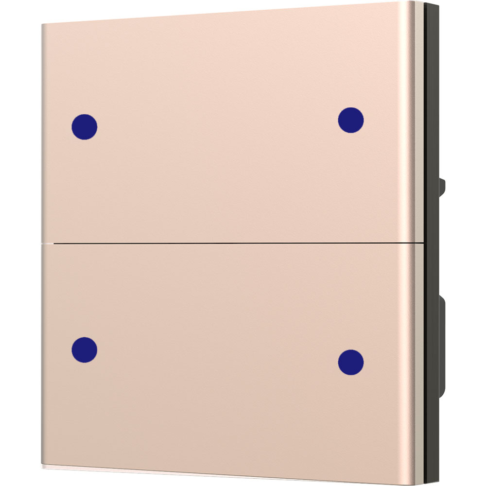KNX Taster mit Thermostat Rose Gold 4 KNX Taster mit Thermostat Rose Gold 4