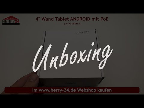 4" Wand Tablet ANDROID mit PoE