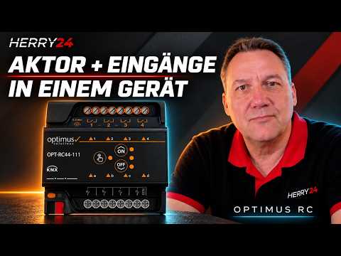 4-fach KNX Aktor mit 4 fach Binäreingang