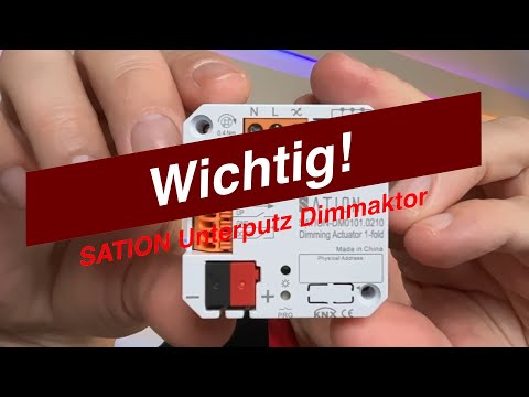 1 fach KNX Dimmaktor UP mit 2  fach Tasterschnittstelle
