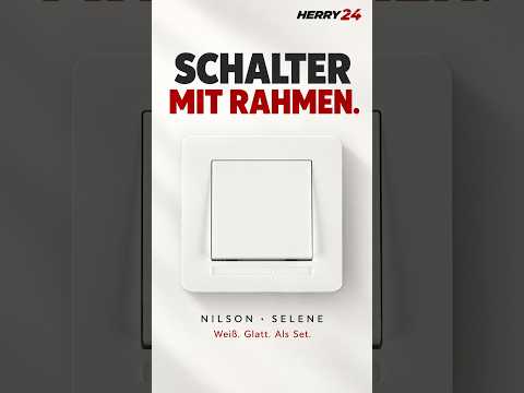 Schalter mit Rahmen Weiß - SELENE Schalterserie